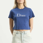 Dime Women's Classic Liquid T-Shirt in Midnight Blue