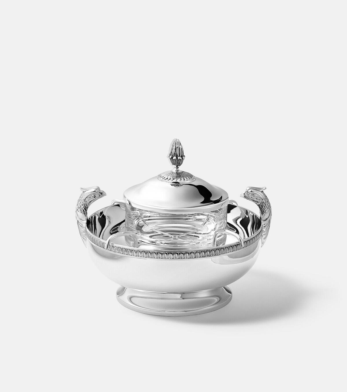 Christofle Malmaison silver-plated caviar serving set