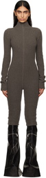 Rick Owens Gray Porterville Knit Headon Jumpsuit