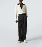 Jil Sander Moon suede-trimmed sneakers