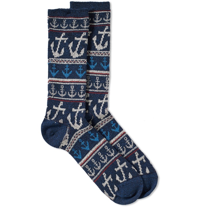 Photo: Anonymous Ism Anchor Jacquard Crew Sock