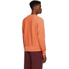 Champion Reverse Weave Orange Logo Sweatshirt