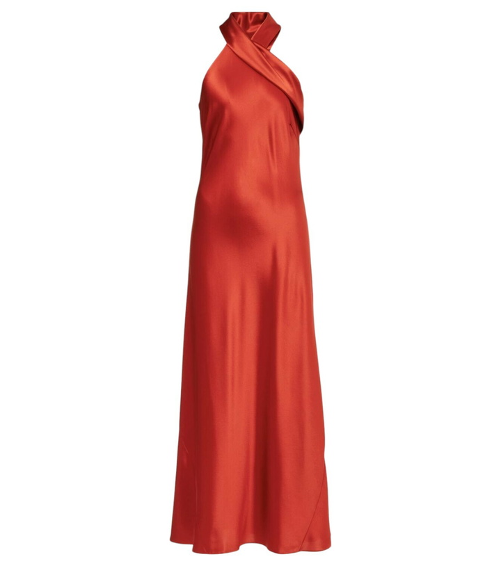 Galvan Atalanta ribbed-knit midi dress Galvan