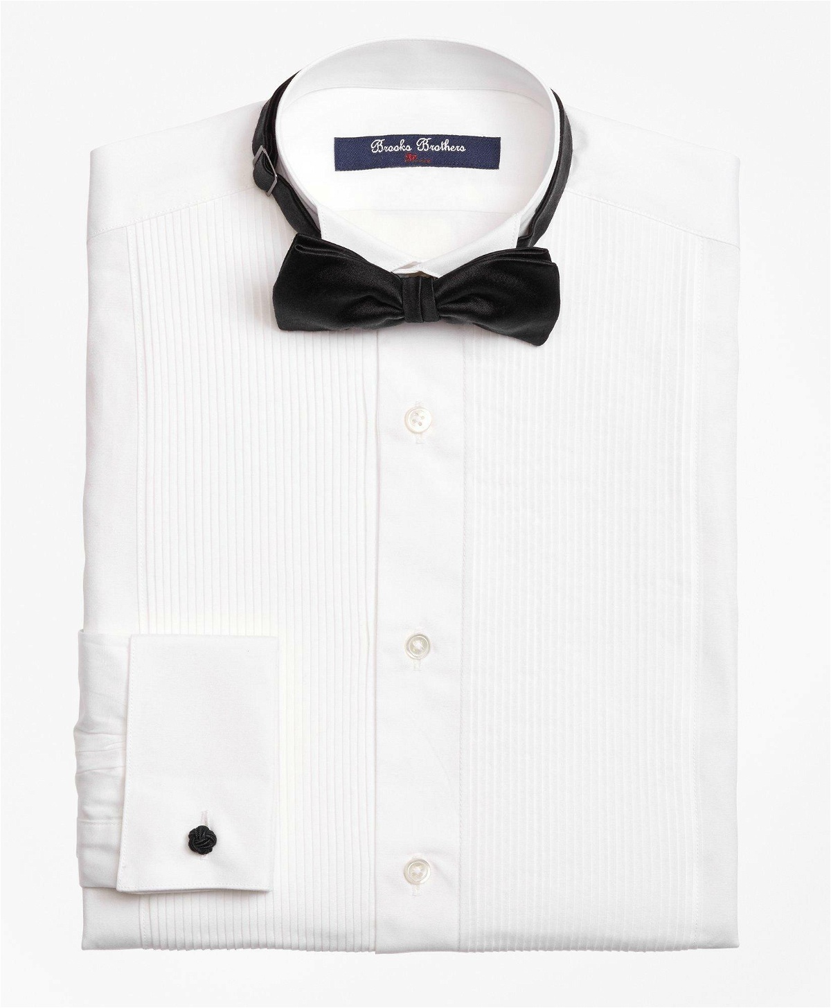 Brooks Brothers Boys Tuxedo Dress Shirt | White