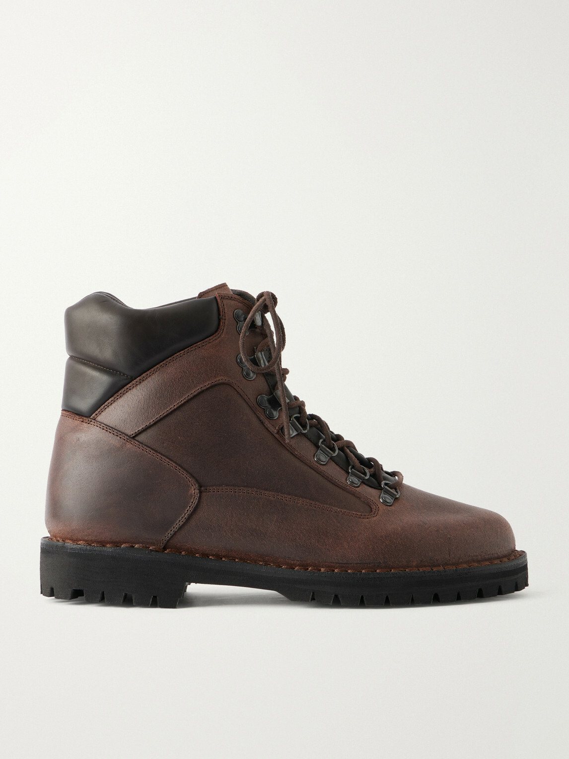 Yuketen - American Mountain Oiled Leather Hiking Boots - Brown