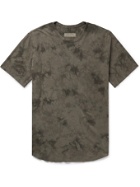 RAG & BONE - Haydon Distressed Tie-Dyed Linen and Cotton-Blend Jersey T-Shirt - Green