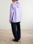 God's True Cashmere - Linen Hooded Jacket - Purple