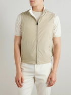 Canali - Reversible Linen and Silk-Blend Zip-Up Gilet - White