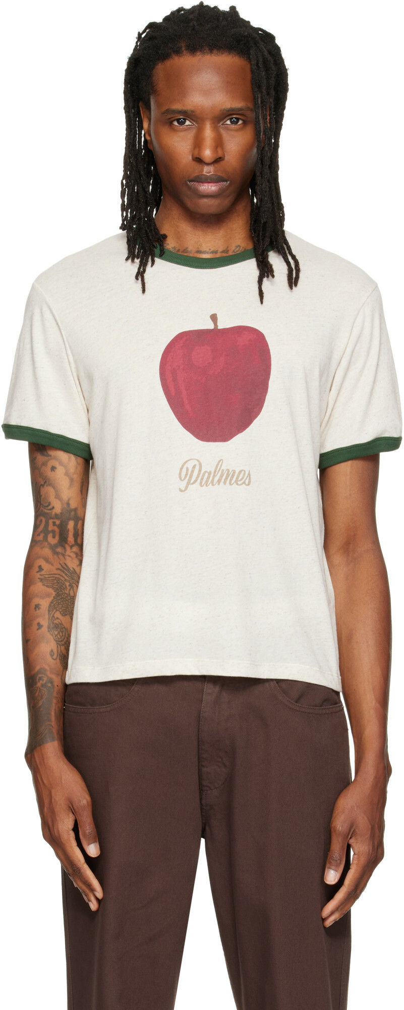 Palmes Off-White Apple Ringer T-shirt