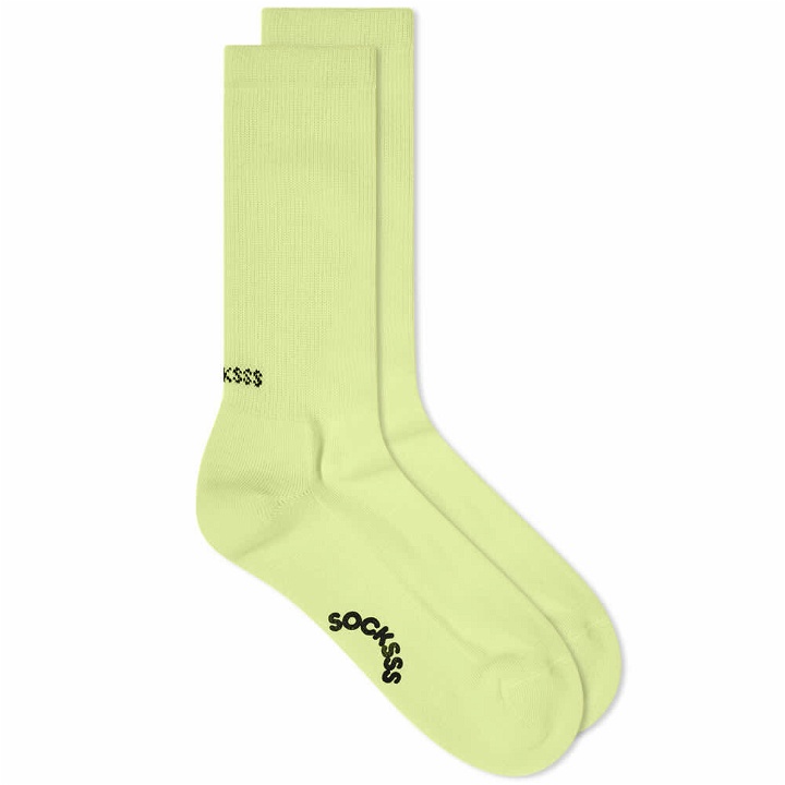 Photo: Socksss Men's V001 Tennis Sock in Sour Apple