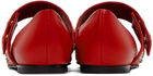 Molly Goddard Red Carla Ballerina Flats