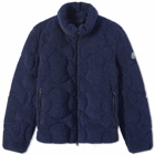 Moncler Men's Aniara Borg Padded Jacket in Navy