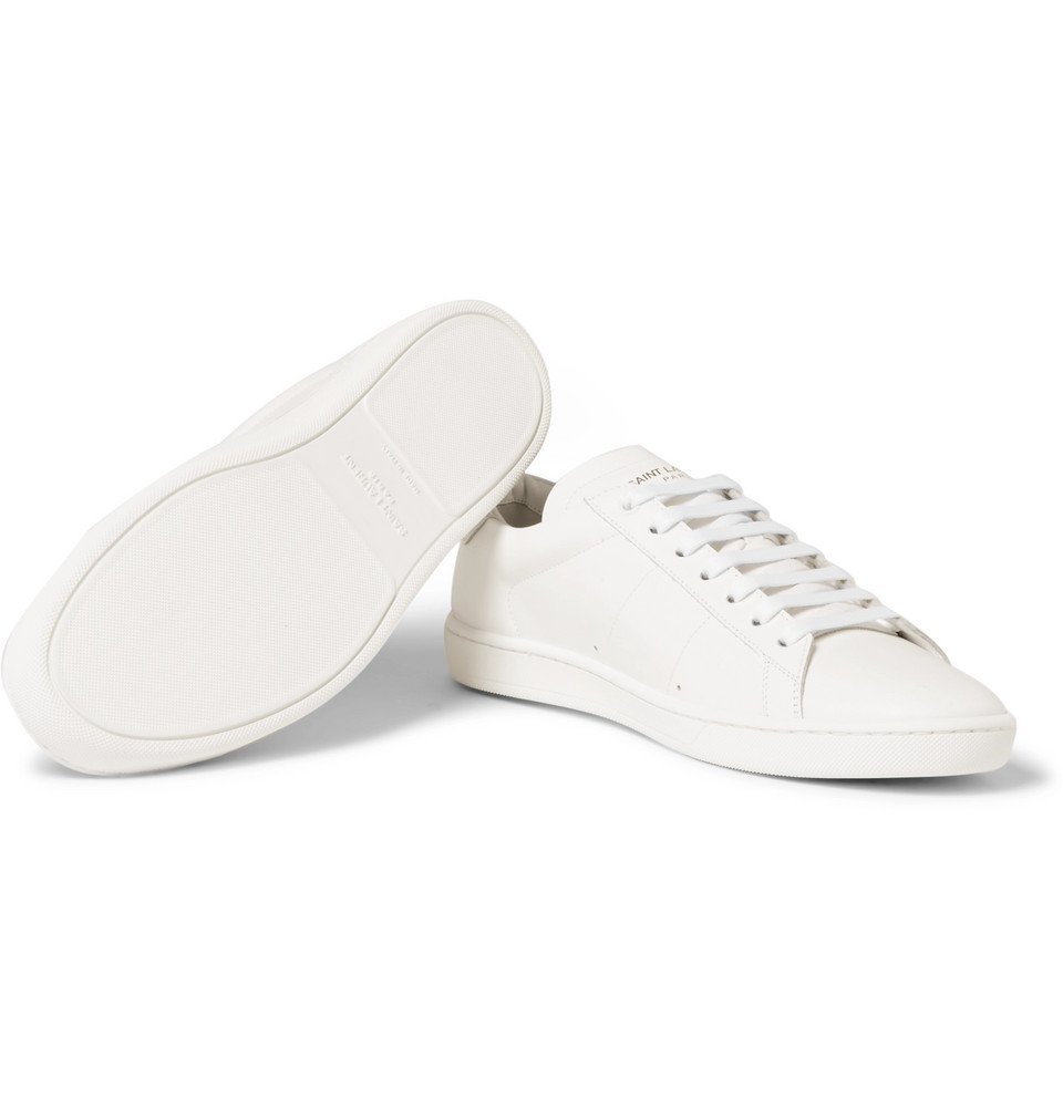 Saint Laurent SL 01 Leather Sneakers Men White Saint Laurent