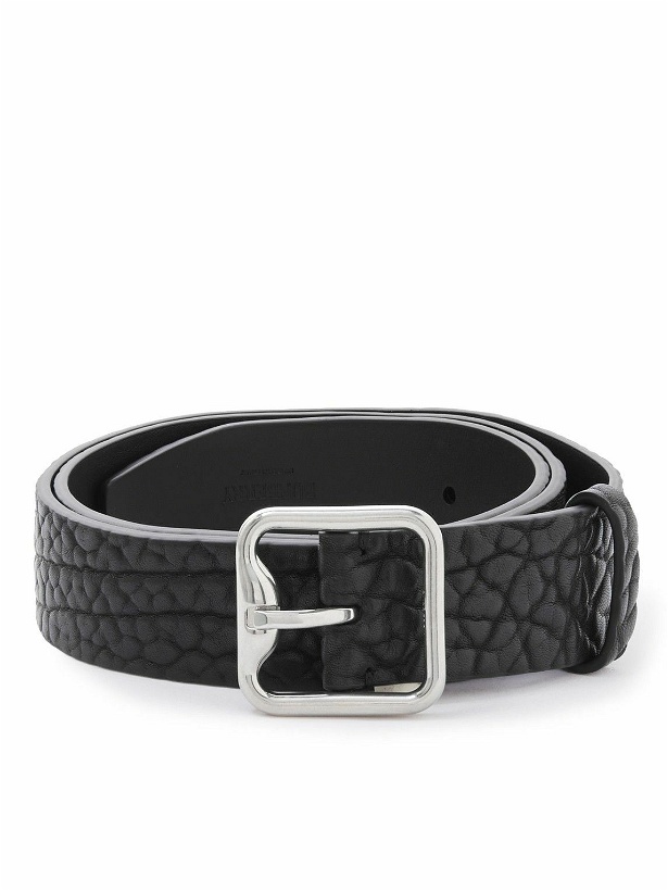 Photo: Burberry - 3.5cm Textured-Leather Belt - Black