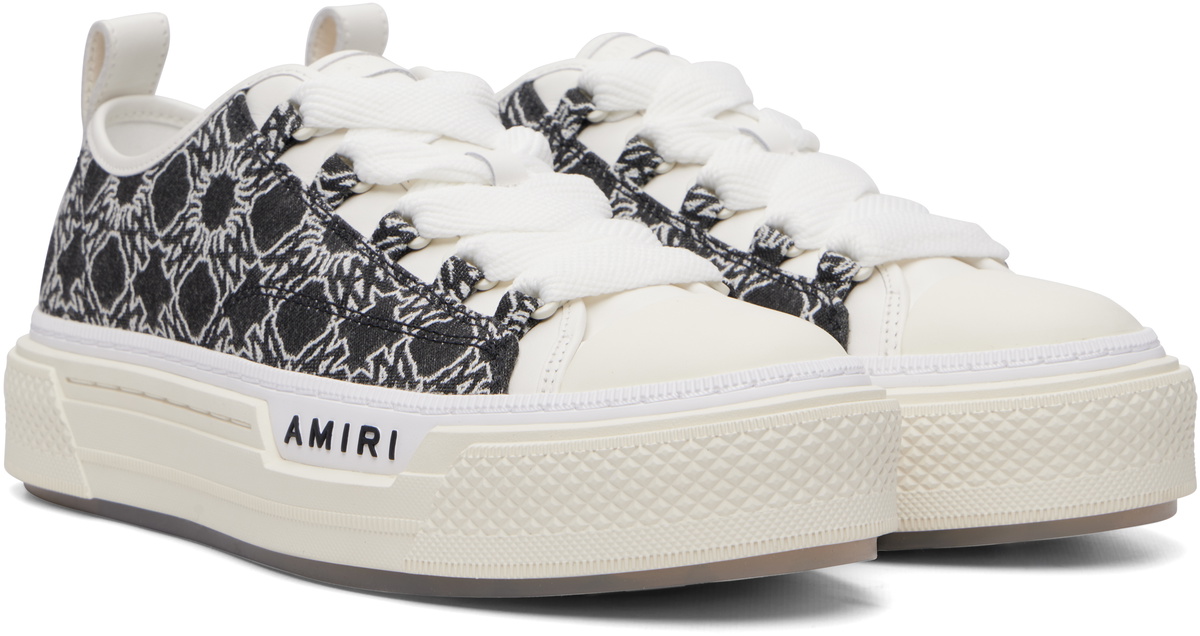 AMIRI White & Gray MA Quad Court Low Sneakers