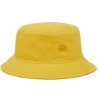 Acne Studios - Logo-Appliquéd Cotton-Twill Bucket Hat - Mustard