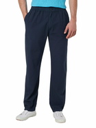 MC2 Saint Barth Man Navy Blue Seersucker Cotton Pants Relais