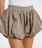The Frankie Shop Alina checked wool-blend shorts