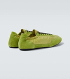 Prada Elastic Collapse Re-Nylon and suede sneakers