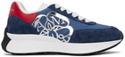 Alexander McQueen Blue Sprint Runner Sneakers