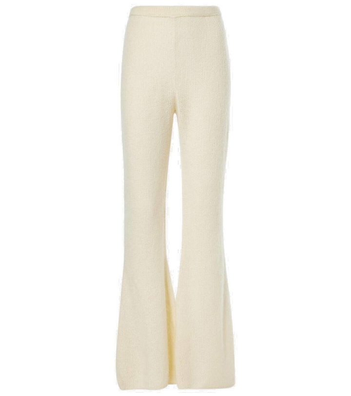 Photo: The Row Gregori cashmere flared pants