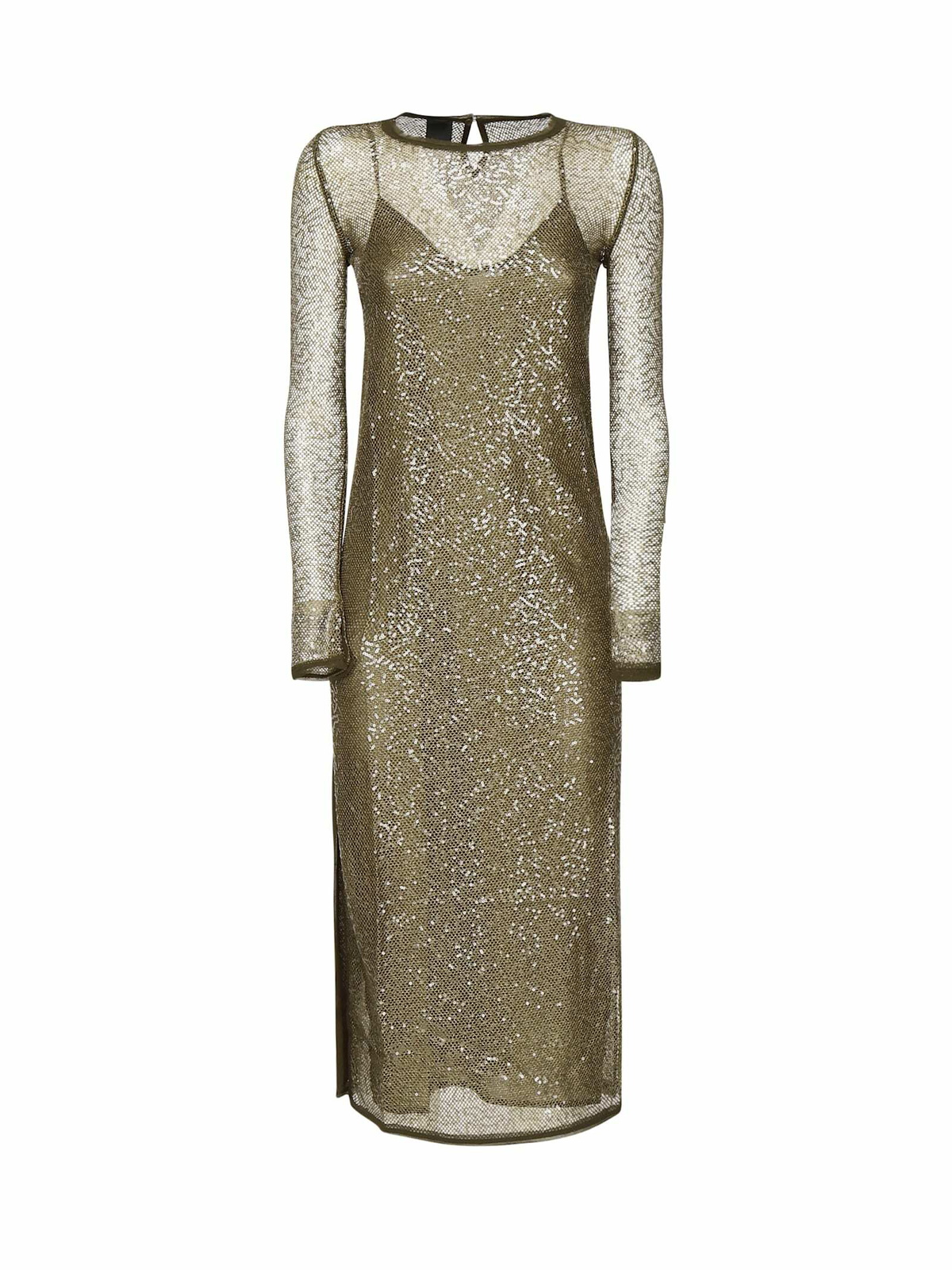 green emerald velvet dress PINKO main image 0