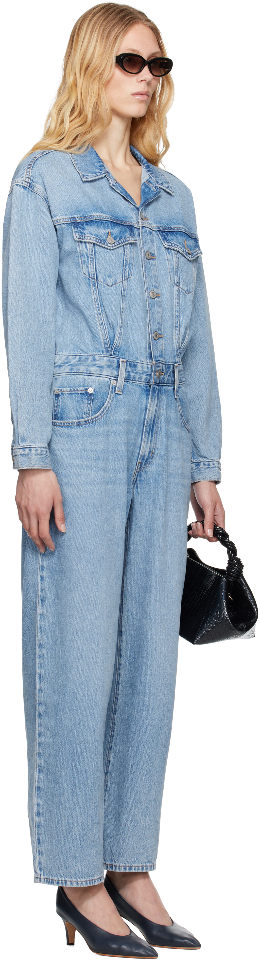 Levi's Blue Baggy Denim Jumpsuit