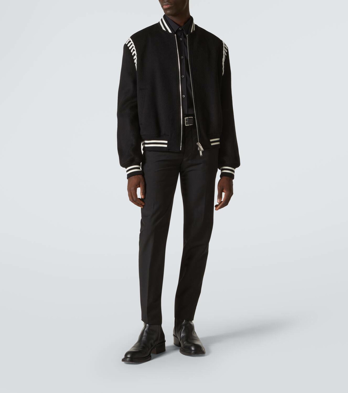 Alexander McQueen Embroidered wool bomber jacket Alexander