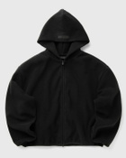 Fear of God Essentials BRUSHED HOODED BOMBER Black Womens Sweatshirt