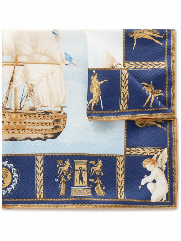 Photo: Rubinacci - Victory Printed Silk-Twill Pocket Square