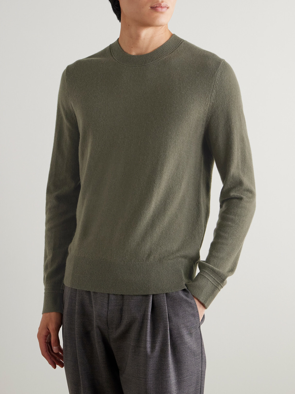 Mr P. - Curtis Cashmere Sweater - Green