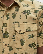 Pendleton Laramie Shirt Ss Yuca Valley Tan Gold - Mens - Shortsleeves