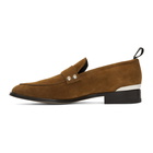 Alexander McQueen Brown Suede Loafers