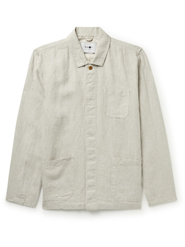 Photo: NN07 - Oscar Linen Overshirt - Neutrals