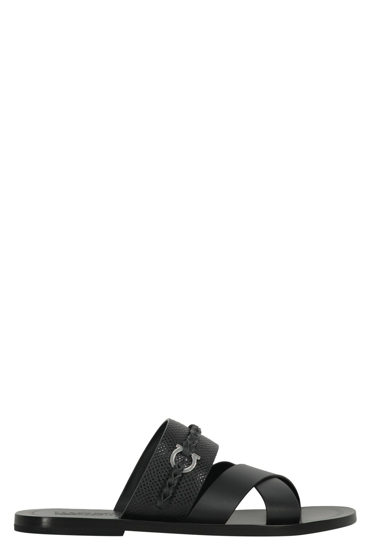 Ferragamo Dark Brown Suede Barbados Slippers Salvatore Ferragamo