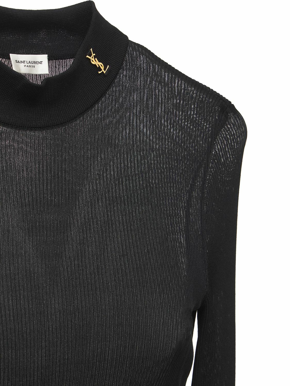 SAINT LAURENT - Silk Knit Top