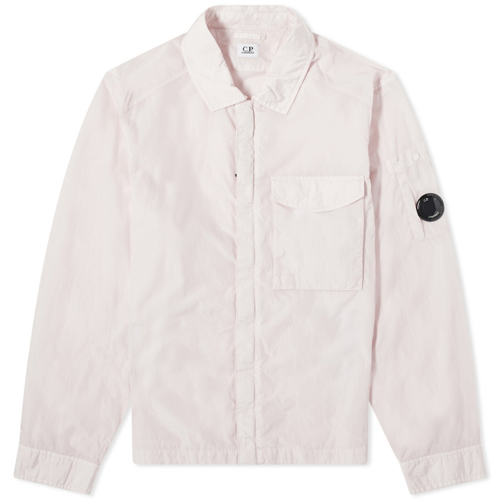 Photo: C.P. Company Men's Chrome-R Pocket Overshirt in Heavenly Pink