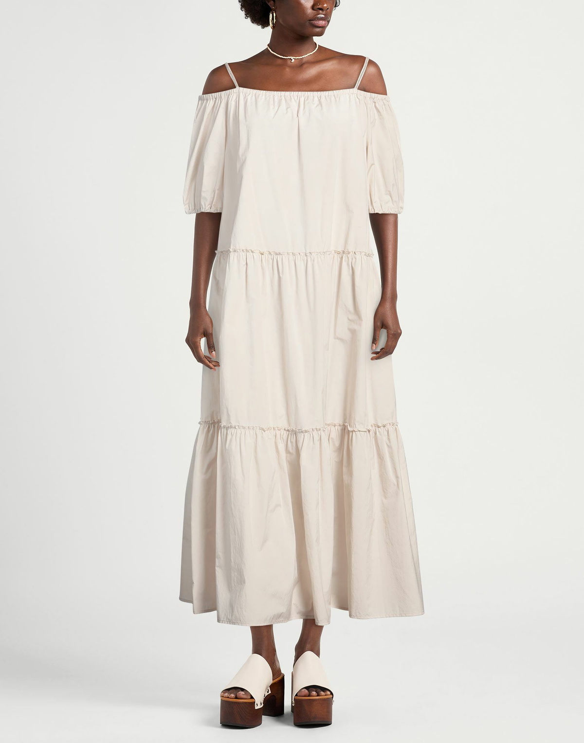 Peserico Womens Maxi dress in Beige