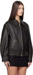 Dunst Black Lambskin Leather Jacket
