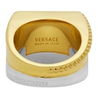 Versace Gold and Silver Meander Ring