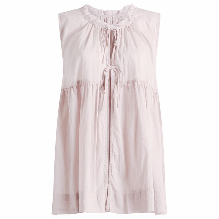 Photo: Beams Boy Women's Reversible Gathered Vest Top in Dusty Pink