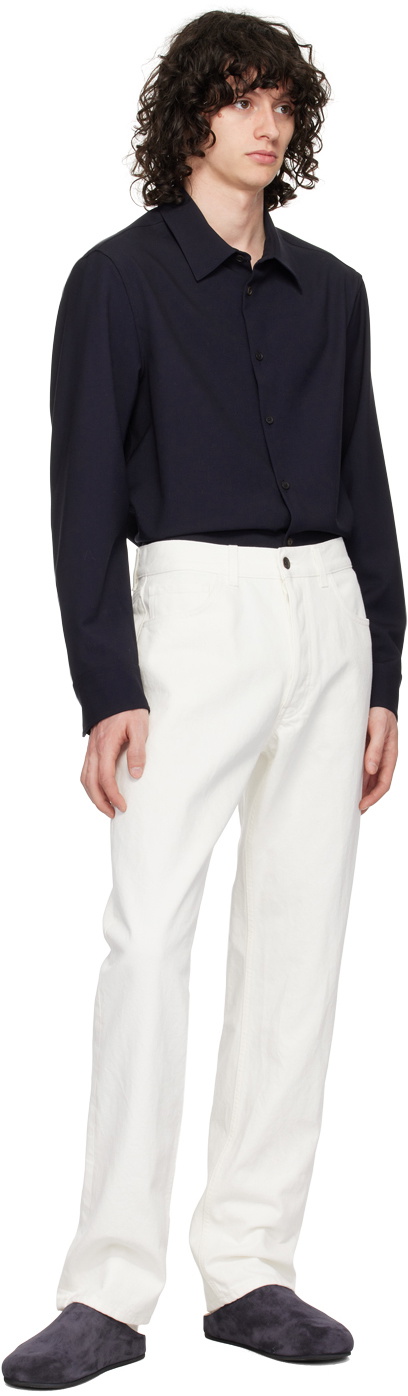 The Row Navy Beto Shirt The Row