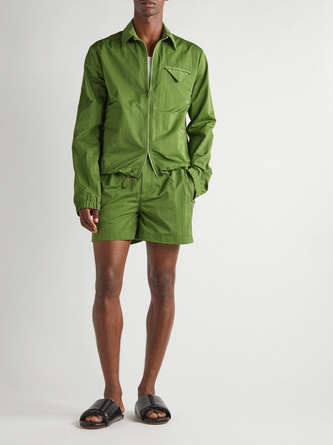 Bottega Veneta - Tech-Shell Track Jacket - Green Bottega Veneta