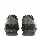 Valentino Men's Rockrunner Sneakers in Black/Grey/Reflective