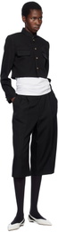 Comme des Garçons Girl Black Wool & Polyester Doeskin Blazer