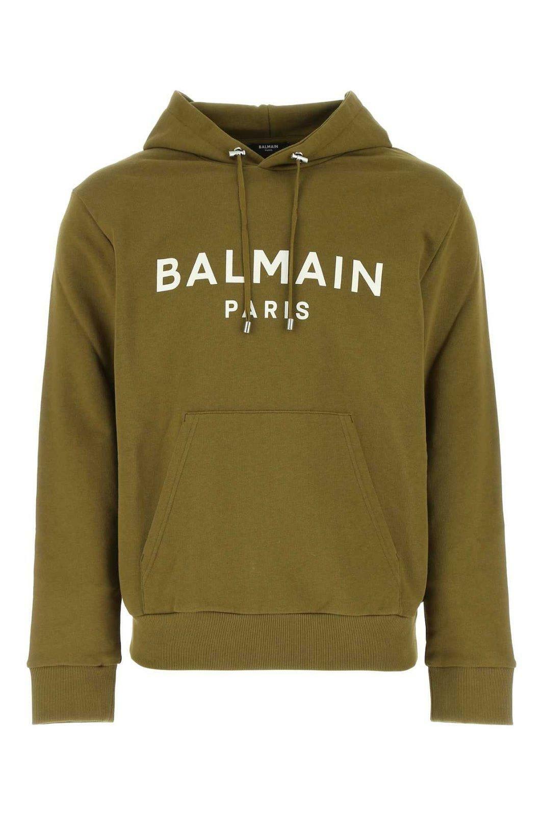 Balmain - Slim-Fit Logo-Jacquard Cotton-Blend Velvet Zip-Up