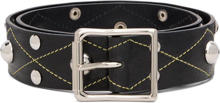 Photo: Chopova Lowena Black Studded Trouser Belt