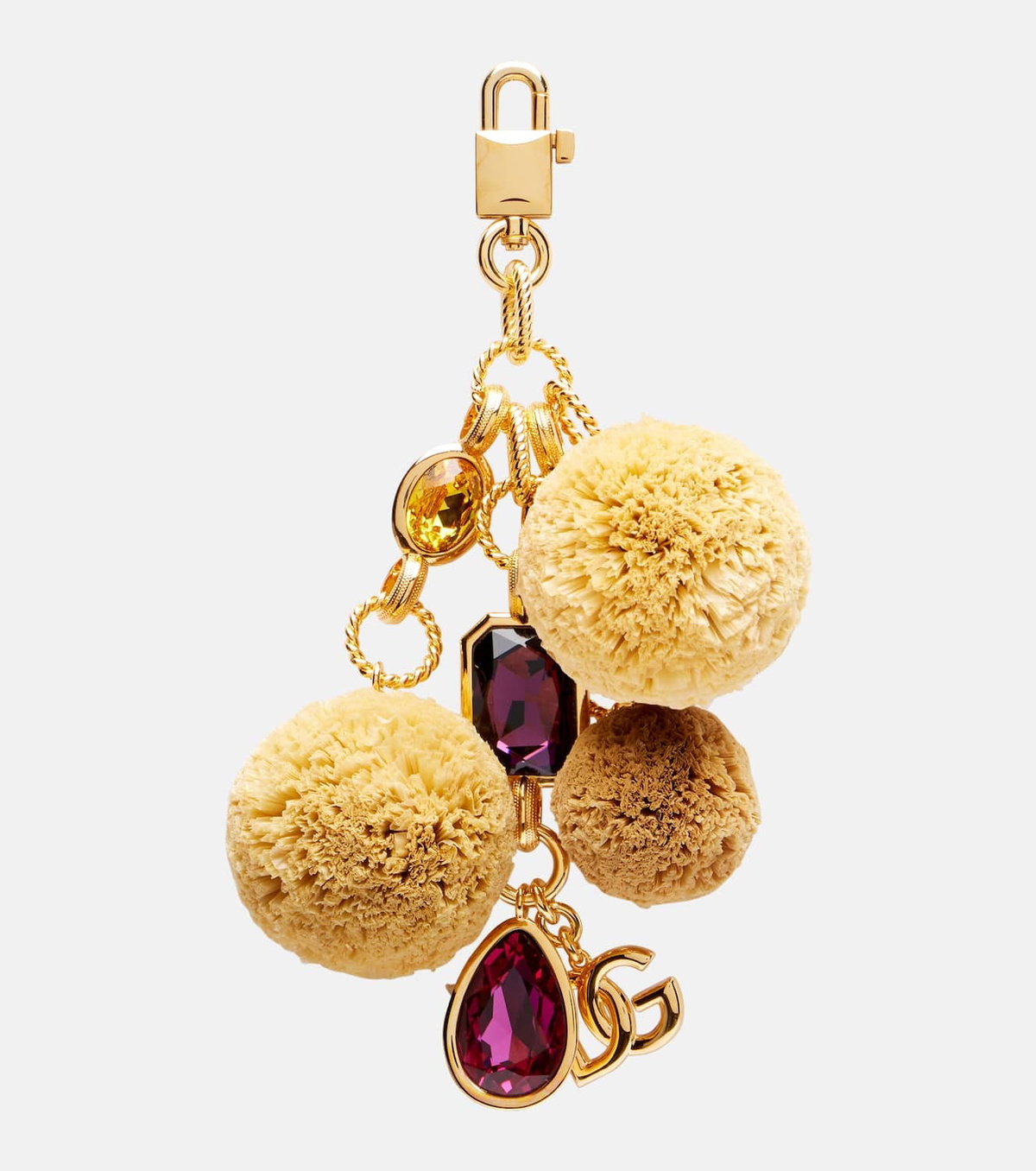 Dolce&Gabbana DG embellished keychain