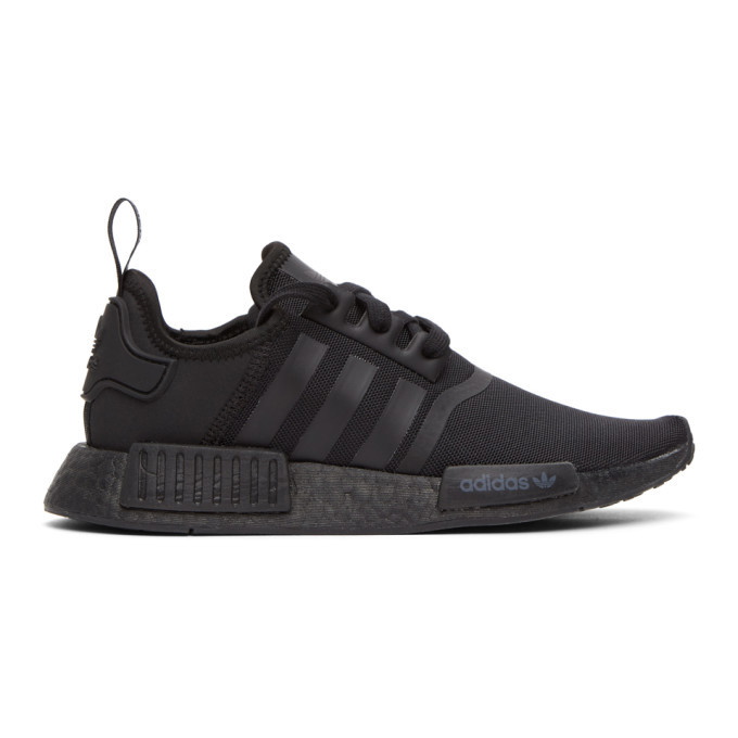 Photo: adidas Originals Black NMD-R1 Sneakers