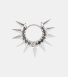 Maria Tash Mohawk 18kt white gold single earring with diamonds
